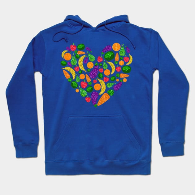 Vegan Heart Hoodie by TimeTravellers